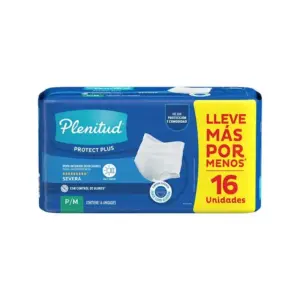 PLENITUD ROPA INTERIOR PROTECT PLUS 16 UNIDAD TALLA P/M