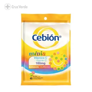 CEBION MINIS MULTISABORES 45 TABLETA MASTICABLE (1 SOBRE)