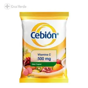 CEBION TROPICAL 500MG 12 TABLETA MASTICABLE (1 SOBRE)