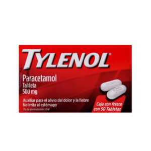 TYLENOL EXTRAFUERTE 500MG 50 TABLETA FRASCO