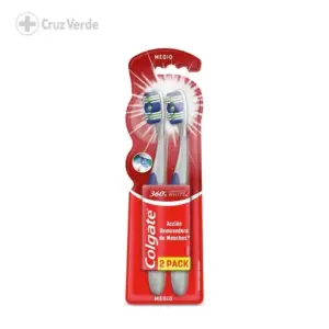 TB COLGATE 360 LUMIN F H MED 2X1