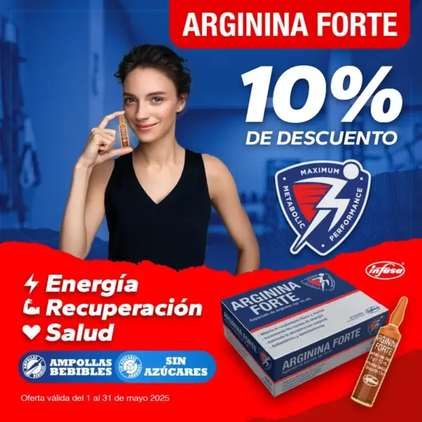 ARGININA FORTE INFASA 5G 10 AMPOLLA BEB 10ML