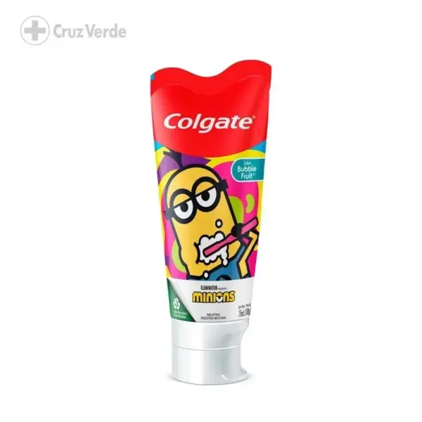 COLGATE JUNIOR MINIONS 6+ AÑOS BUBBLE FRUIT 75ML PASTA DENTAL