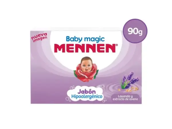 MENNEN BABY MAGIC LAVANDA 90G JABON BARRA