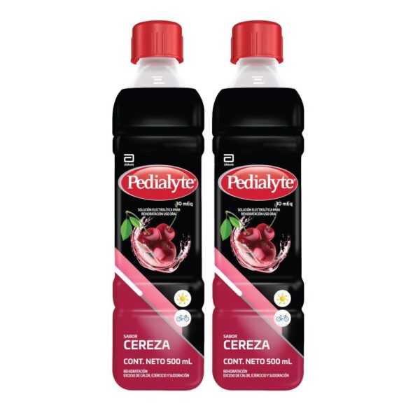 PEDIALYTE 30 CEREZA 500ML SUERO ORAL (2PACK)