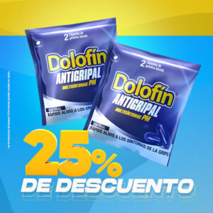DOLOFIN ANTIGRIPAL MULTISINTOMAS PM 100 CAPSULA GEL (50 SOBRE X 2) (DISP)