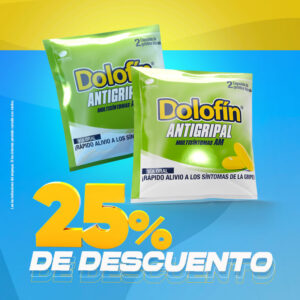 DOLOFIN ANTIGRIPAL MULTISINTOMAS AM 100 CAPSULA GEL (50 SOBRE X 2) (DISP)