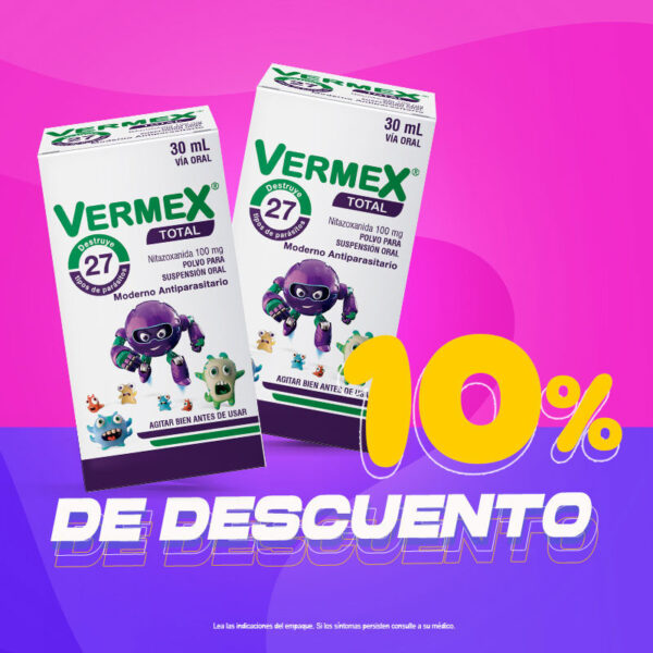 VERMEX TOTAL 100MG 30ML POLVO SUSPENSION