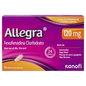 ALLEGRA 120MG 10 COMPRIMIDO