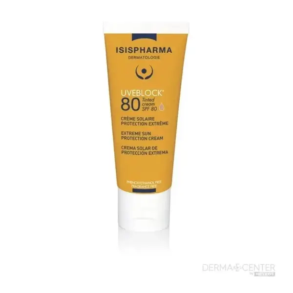 ISISPHARMA UVEBLOCK PROTECTOR SOLAR TINTED SPF80 40ML CREMA FACIAL