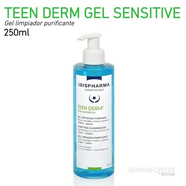 ISISPHARMA TEEN DERM SENSITIVE 250ML GEL FACIAL