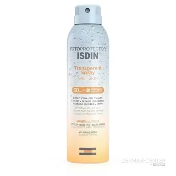 ISDIN FOTOPROTECTOR WET SKIN RESISTENTE AL AGUA TRANSPARENTE SPF50+ 250ML SPRAY