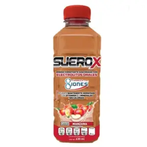 SUEROX ADUL MANZANA 8 IONES 630ML SUERO ORAL