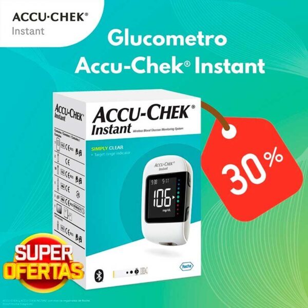 ACCU CHECK INSTANT GLUCOMETRO 1 UNIDAD (+25 TIRA REACTIVA)(SET)